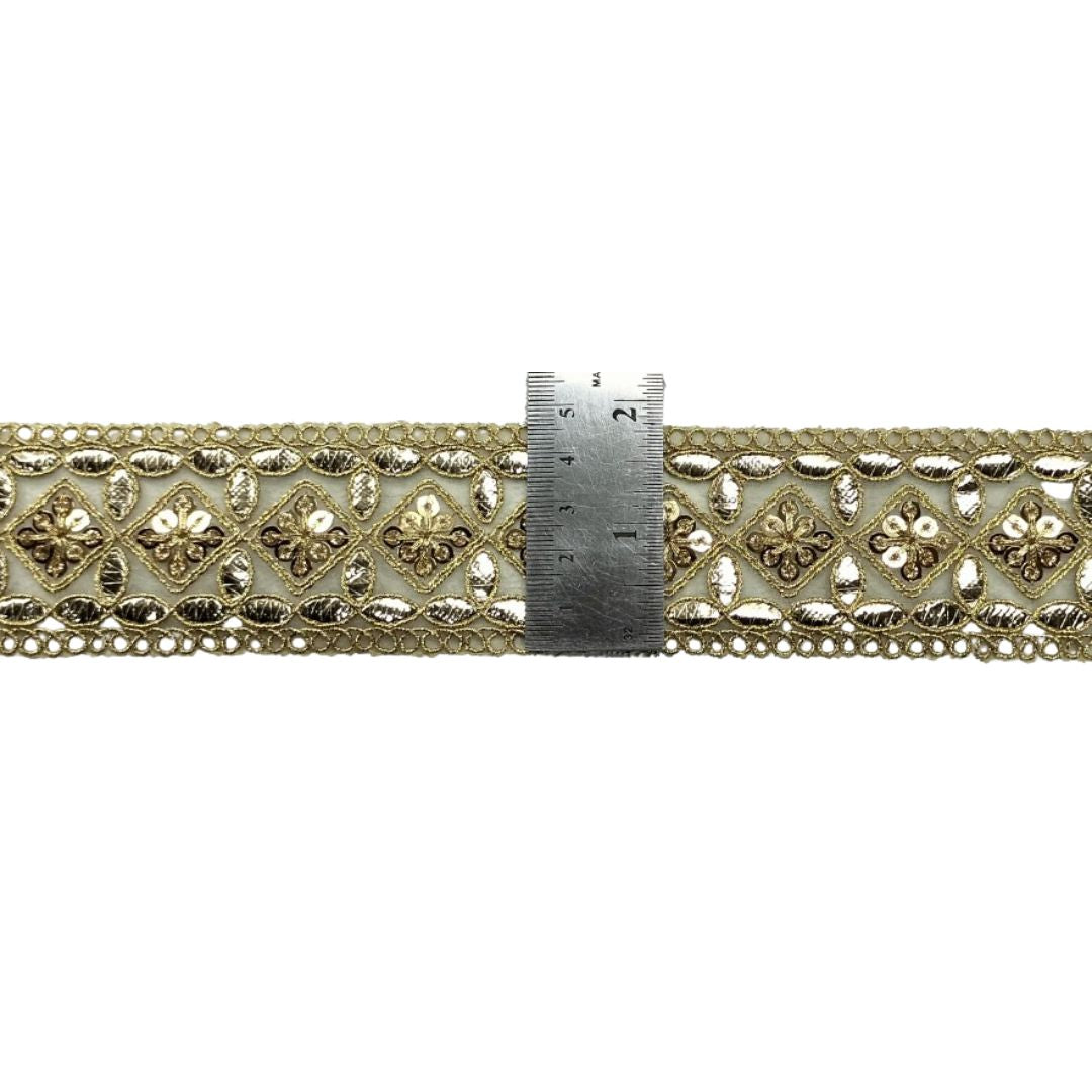 Antik Gold Embroidery Border