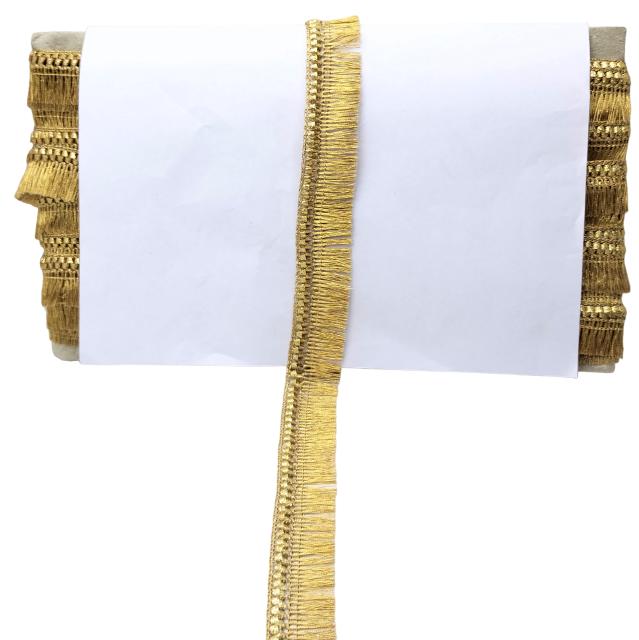 Gold hair extensions on a white background