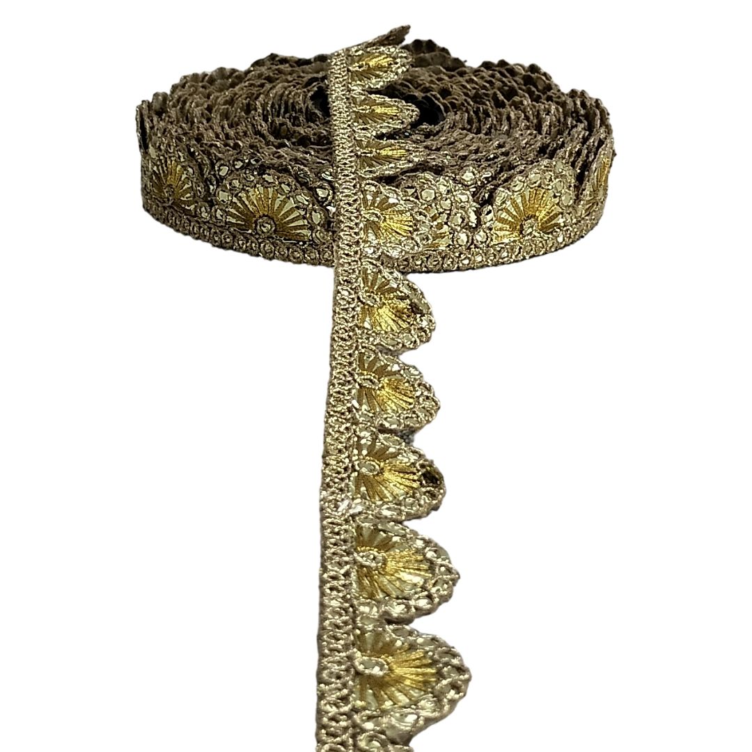 Antik Gold Gota Patti Border For Dupatta