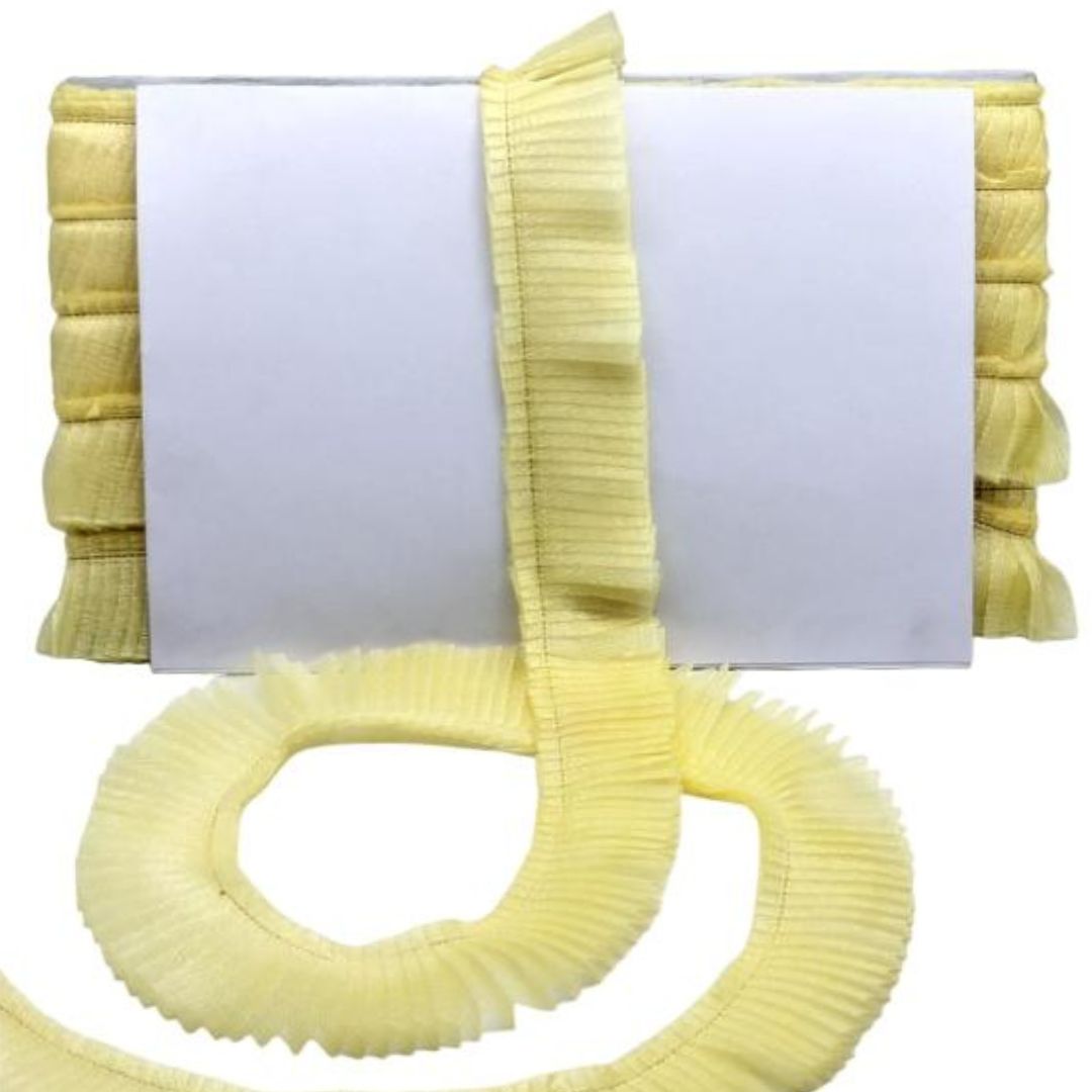 Yellow toilet seat cover with packaging on a white background