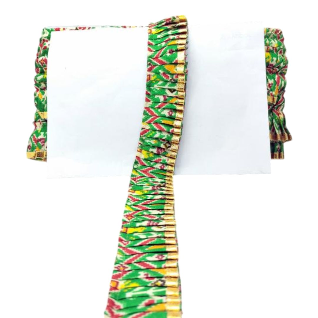 Colorful patterned headband on a white background