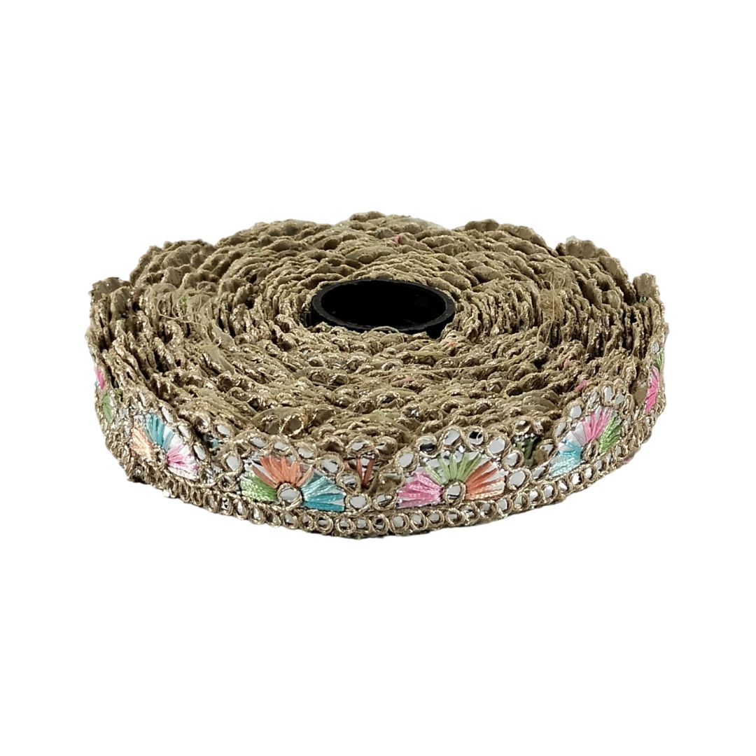 Light Multy Gota Patti Border For Dupatta