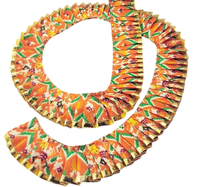 Colorful patterned headbands on a white background