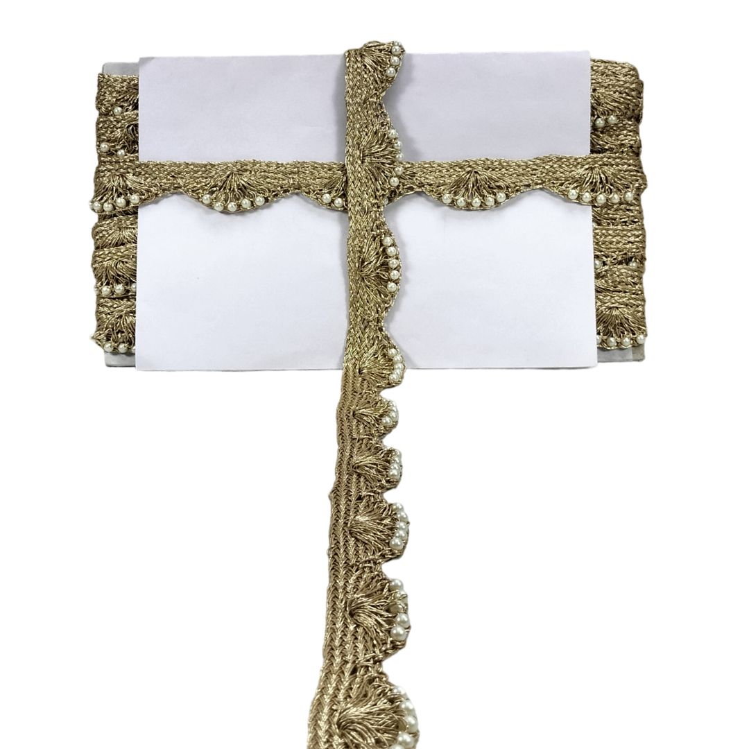 Decorative lampshade with jute trim on a white background