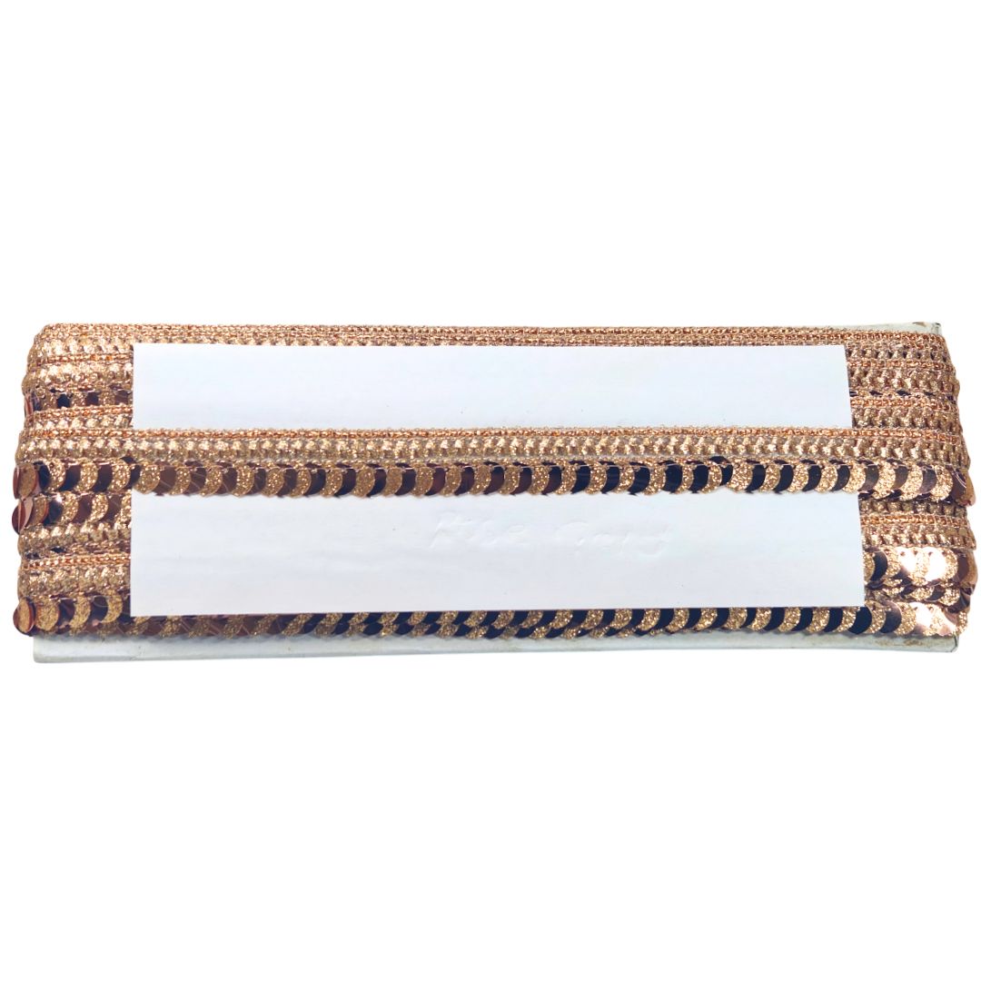 Clutch bag with woven design on a white background