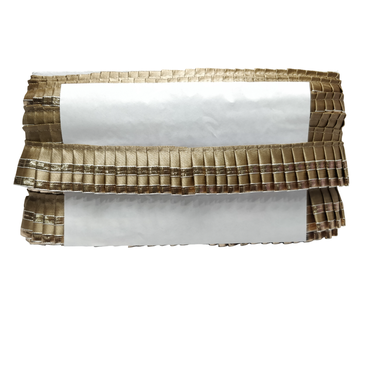 Kurlz 2 Line Satin Silk with Fancy Gota Patti Exclusive Frill For Ladoo Gopal Poshak, Jhulas, Singhasan, DIY Bags, Belts, Art & Craft | Size: 9 Yards