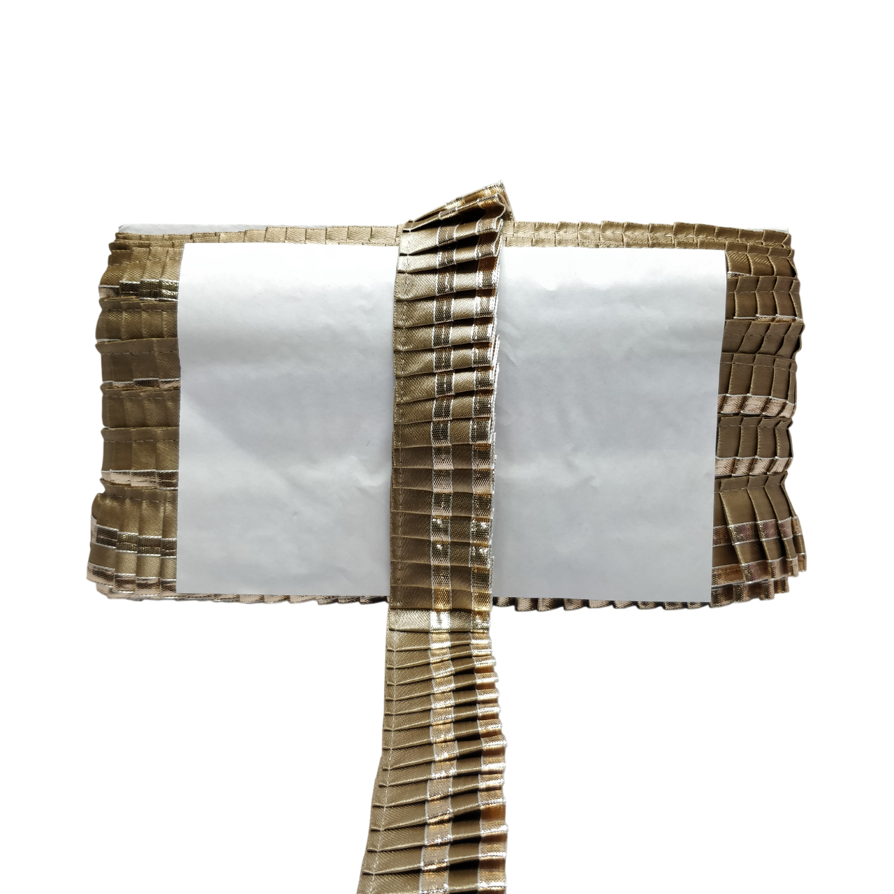 Kurlz 2 Line Satin Silk with Fancy Gota Patti Exclusive Frill For Ladoo Gopal Poshak, Jhulas, Singhasan, DIY Bags, Belts, Art & Craft | Size: 9 Yards