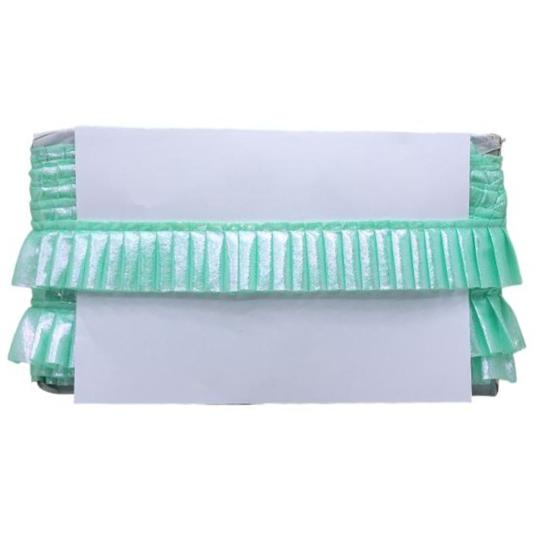 Kurlz Imported Monalisa Silk Frill Lace For Baby Frocks, Fashion Accessories, Garments, Ornamentation, Table-runner, Pillow, Bed sheet | Size: 9 Yards