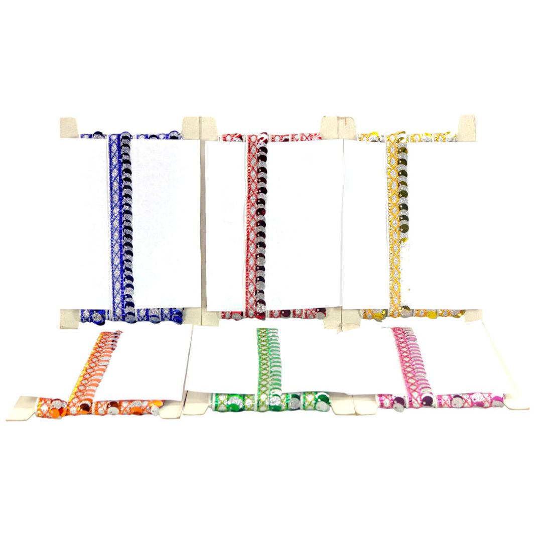 Colorful woven ladders on a white background