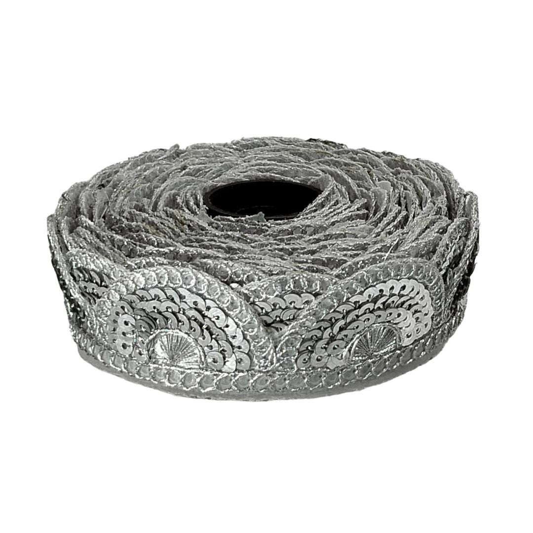 Silver Sequence Lace