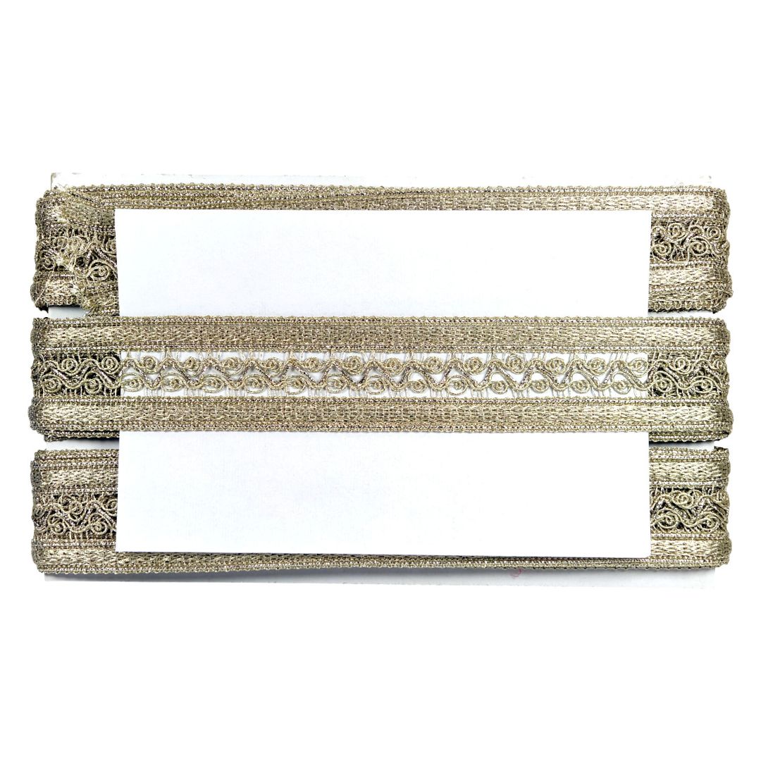 Decorative metal frames with intricate designs on a white background