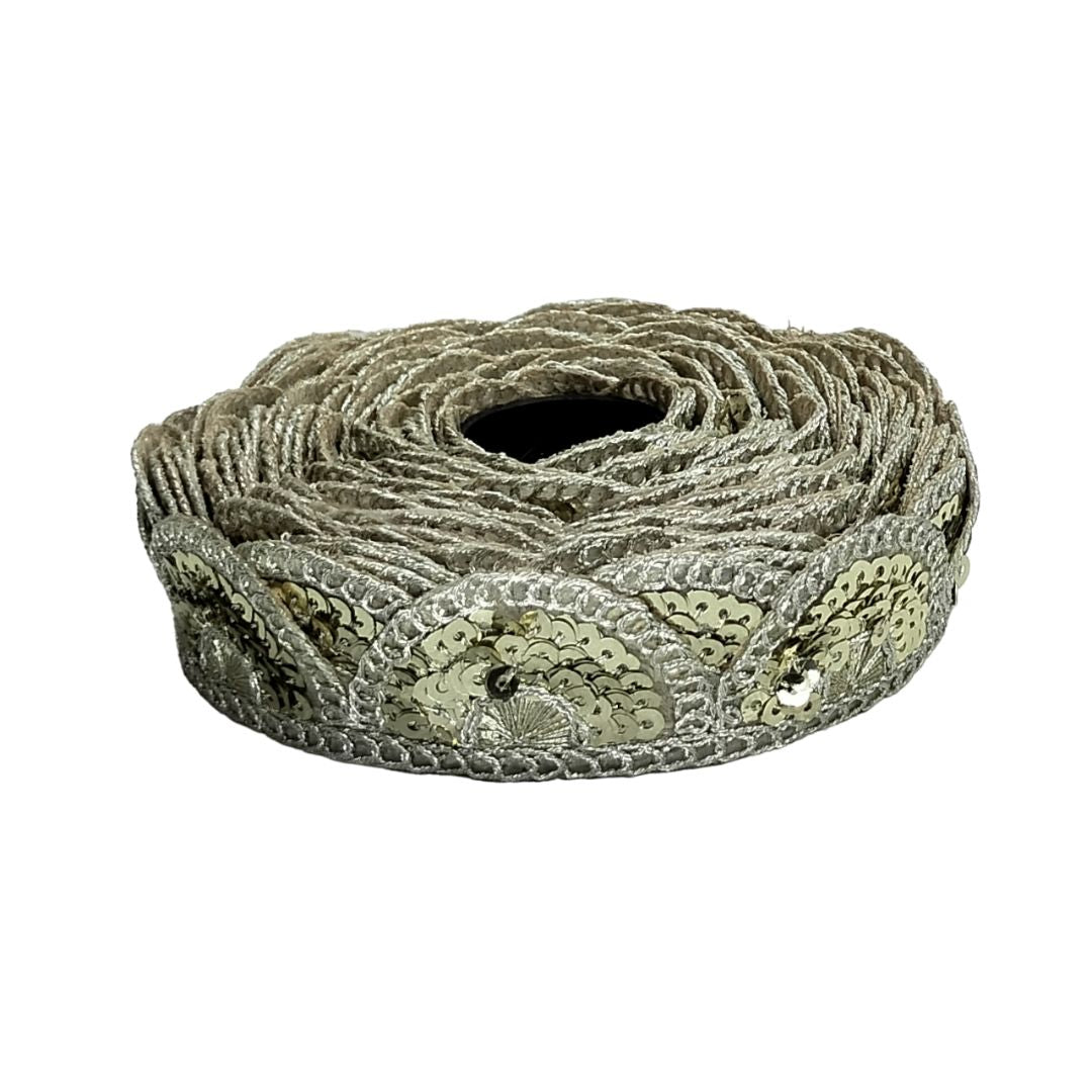 Water Gold Sequence Lace