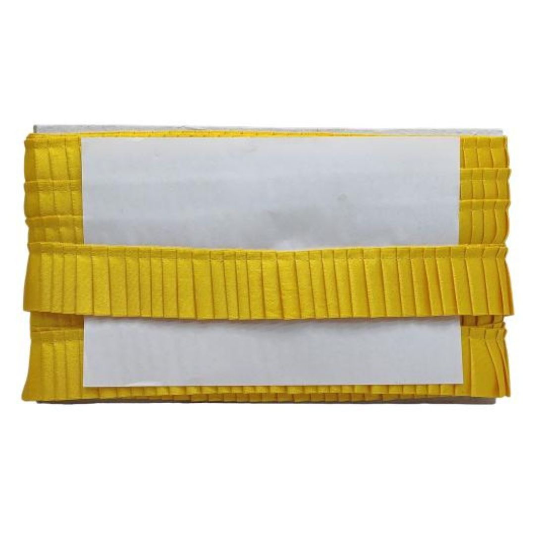Yellow belt on a white background